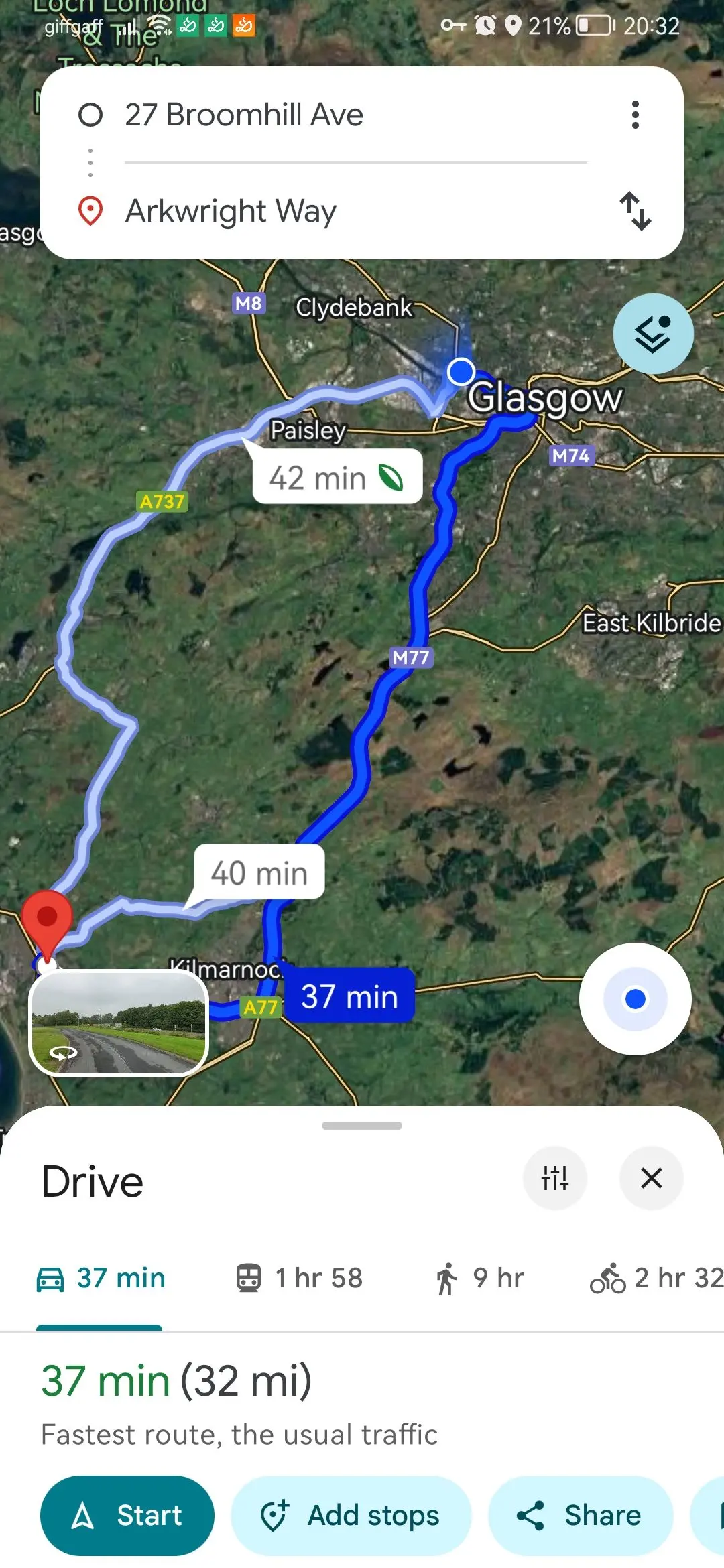 Driver: Live Route View.